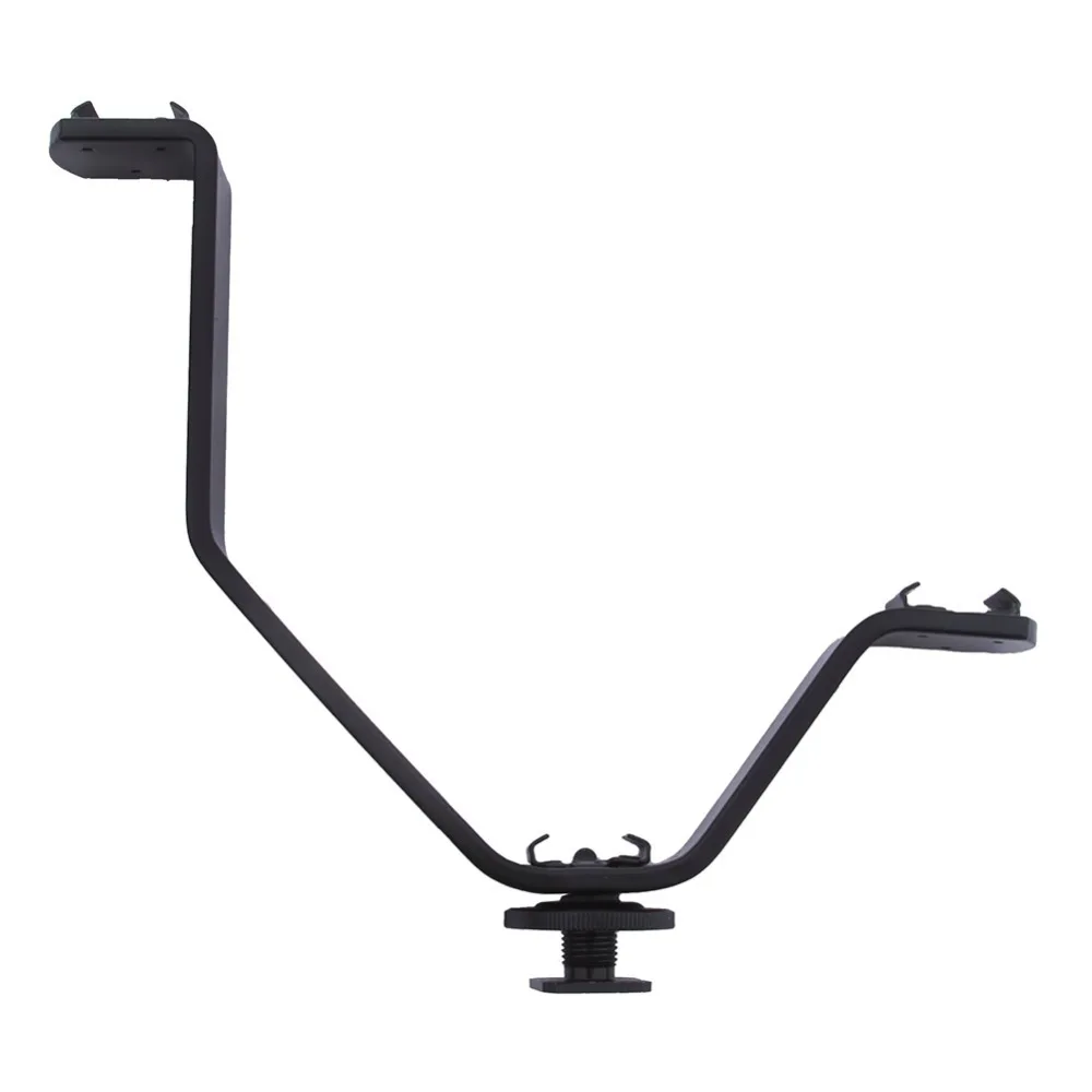

Neewer V shape Dual Triple Mount Bracket Hot Shoe for Video Lights & Microphones on Cameras and Camcorders Free Shipping
