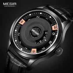 MEGIR лучший бренд класса люкс Для мужчин спортивные часы модные Повседневное кварцевые часы Для мужчин военные наручные часы мужской Relogio
