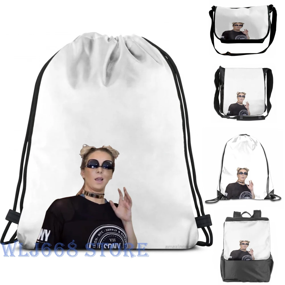 

Funny graphic print shoulder Bags women Jenna Marbles Screencap Single shoulder backpack travel for men Gym Bag