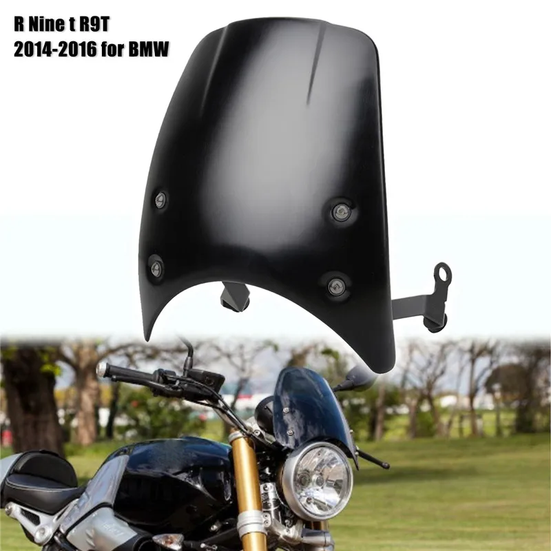 Aluminum Windshield Windscreen Wind Protection For BMW R Nine T R9T 2014 2015 2016 2017 Headlight Fairing Guide Plate WISENGEAR (22)