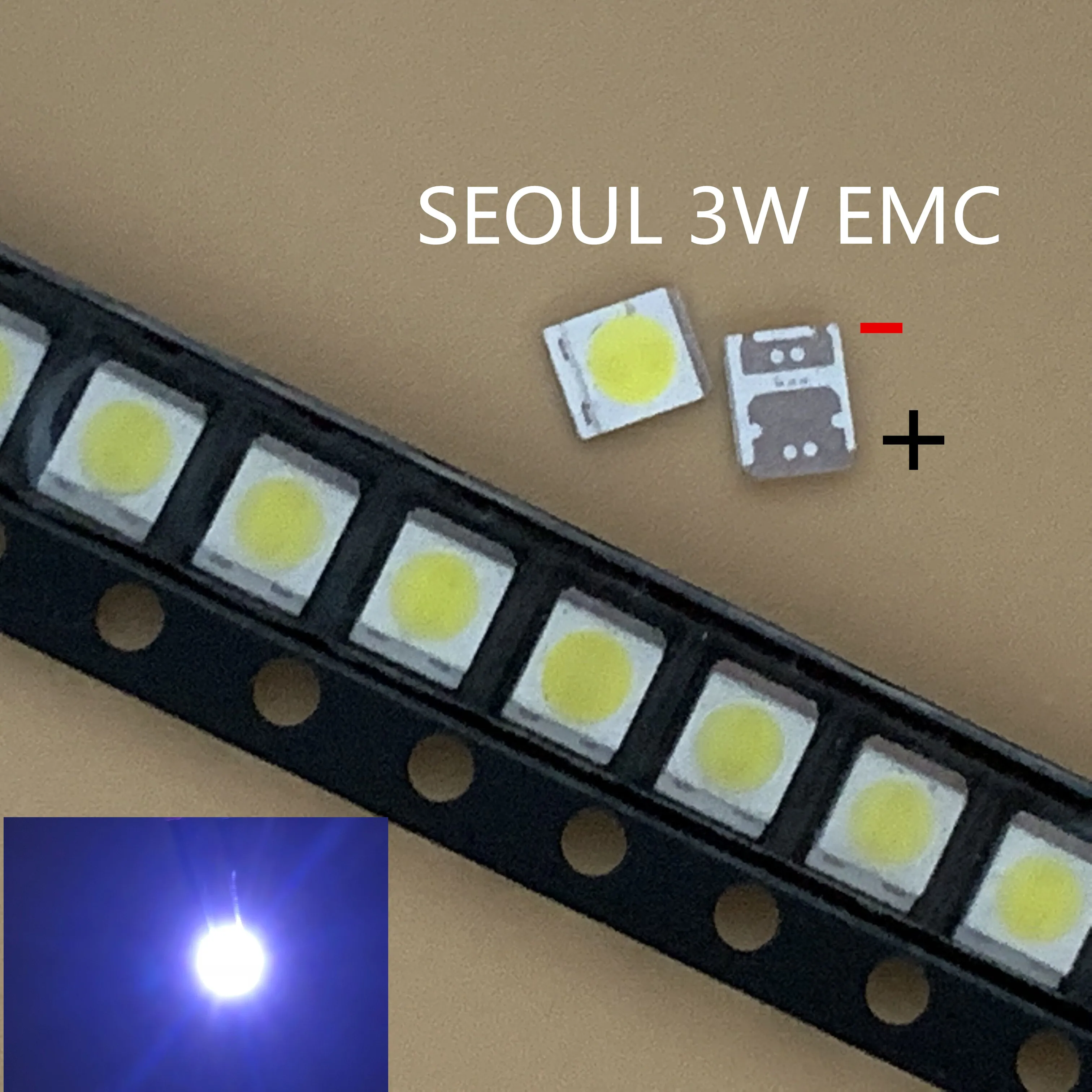 

100PCS SEOUL LG High Power LED LED Backlight 1210 3528 2835 1w-3W 300LM Cool white SBWVT121E LCD Backlight for TV TV Application