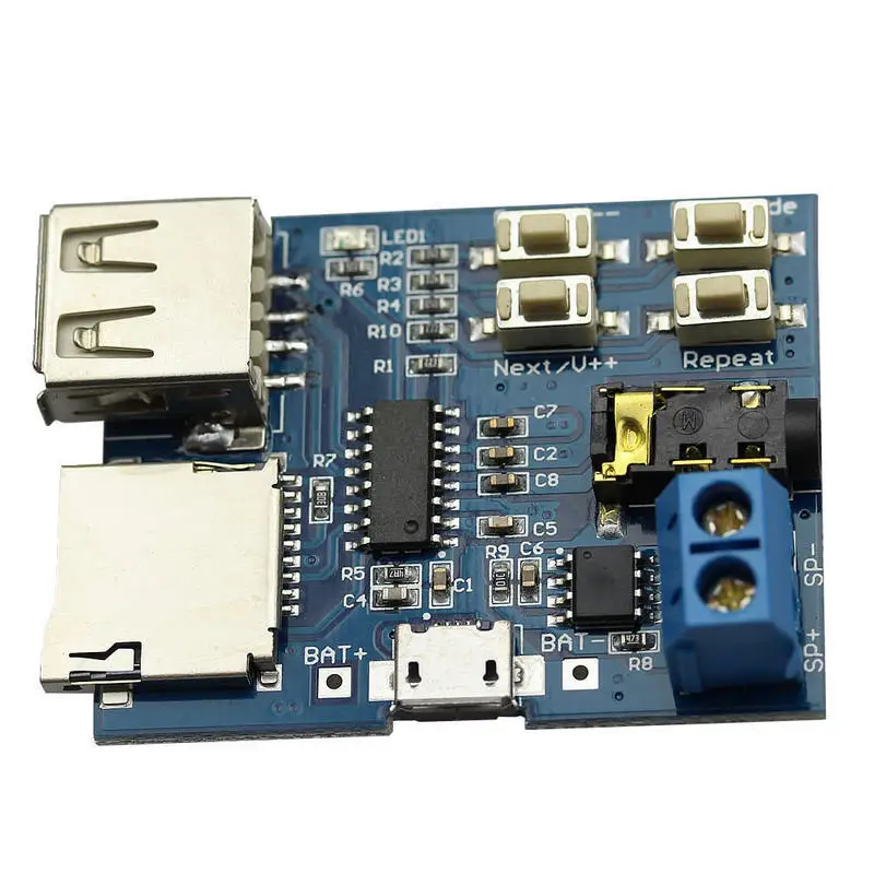 Mayitr 1pc MP3 Decoding Board Audio Player High Quality MP3 Format TF Card U Disk Decoder Built-in Amplifier for DIY Module Mayitr 1pc MP3 Decoding Board Audio Player High Quality MP3 Format TF Card U Disk Decoder Built-in Amplifier for DIY Module