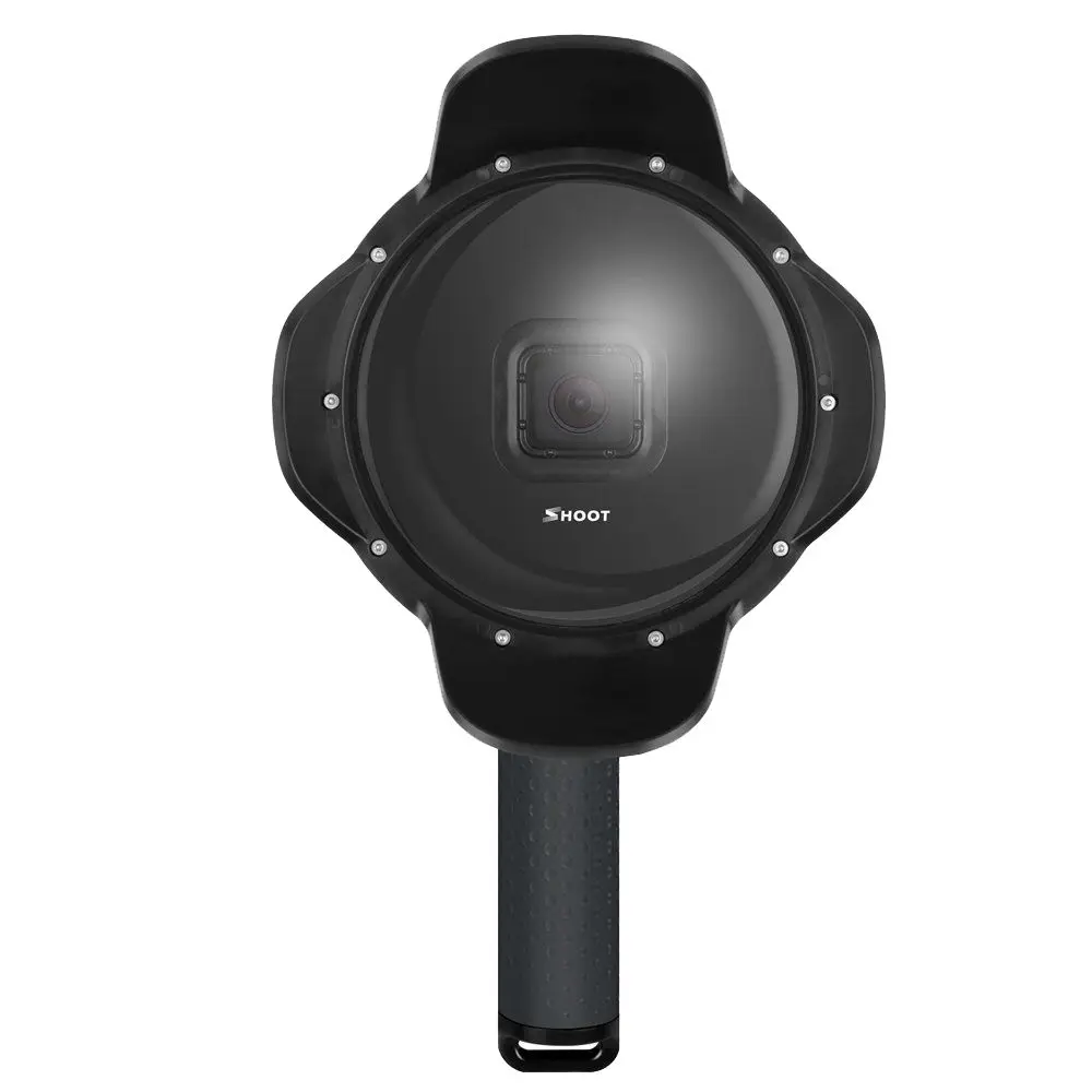 

SHOOT 6 Inch Dome Port Edition with Len Hood / Waterproof Diving Housing / Floating Grip for GoPro Hero 5 Black