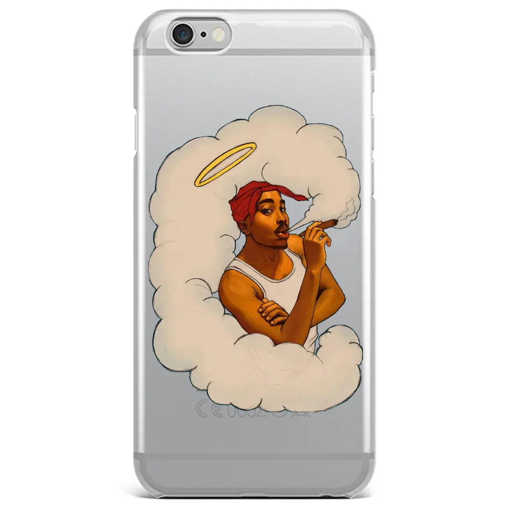 2Pac Makaveli Tupac Amaru Shakur Мягкий силиконовый чехол для телефона iPhone 5 5S SE 6 6S 6Plus Plus 7 7Plus 8