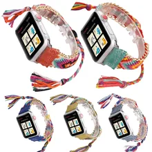 Модный стильный тканый браслет ремешок для Apple Watch 42 мм 38 мм 44 мм 40 мм браслет серии 5 4 3 2 1 ремешок для часов