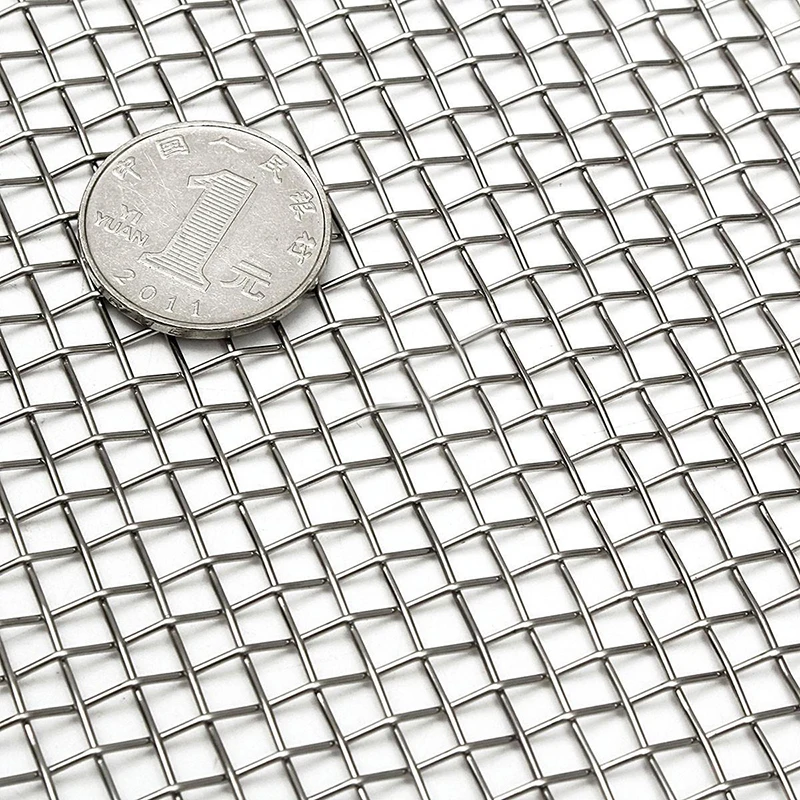DWZ 5/8/20/30/40 Mesh Stainless Steel Woven Cloth Screen Wire Filter Sheet 6x12''