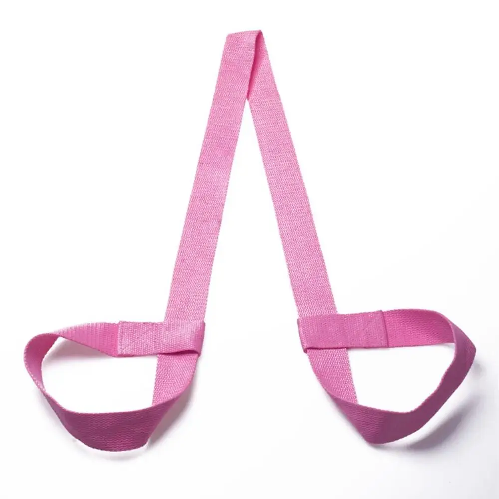 Коврик для йоги, слинг-транспортер, плечевой ремень, растягивающийся, регулируемый, для упражнений,, Хит, Прямая поставка - Цвет: Розовый