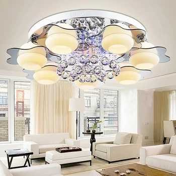 

2018 Real Plated Incandescent Bulbs New Surface Mounted Ceiling Lights Lamp Indoor Lighting Abajur Square Led Light For Bedroom