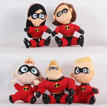 

20-25cm The Incredibles 2 Plush Toy Doll Mr. Incredible Family Helen Jack Bob Parr Plush Stuffed Toys for Children Kids Gift