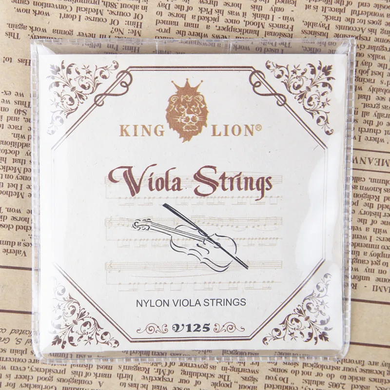 Король Лев нейлон альт струны качество ручной работы альт диаметр струн дюймов: 025-042