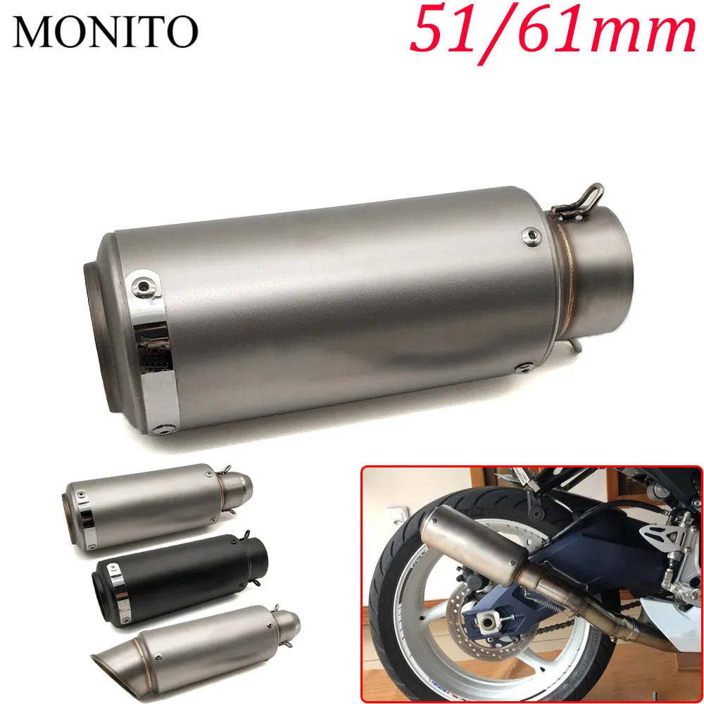 Motocicleta Universal SC de escape modificado silenciador de escape DB asesino para benelli trk 502 gsr 600 crf 230 cb650f triunfo BMW