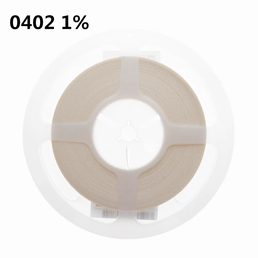 

Резистор 10000 шт./лот 0402 1% SMD 0402 0.1R-0.91R 0R 10R-1M 1R-9.76R 1,02 M-10M 1% Резистор в катушке 0402 фиксированный резистор с чипом