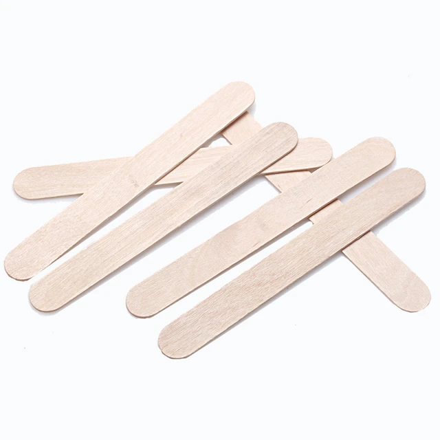 10pcs Approx Wooden Body Hair Removal Sticks Wax Waxing Disposable