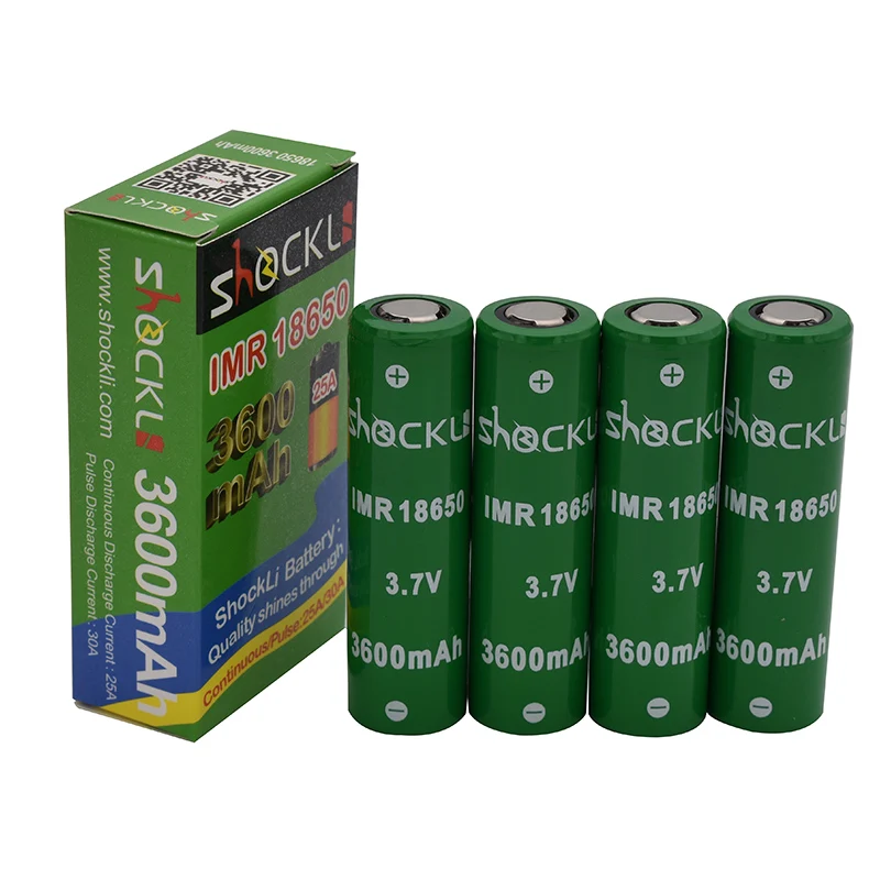 Shockli 18650 3600mah 3500mAh 3,7 V литий-ионная аккумуляторная батарея 30A скорость разряда 18650 литиевая батарея для фонариков vaping