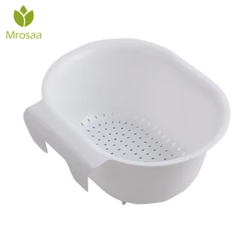 

Mrosaa Multifunctional Kitchen Hanging Sink Drain Basket Vegetables Fruit Storage Organizer Bathroom Bathtub Holder Accessories