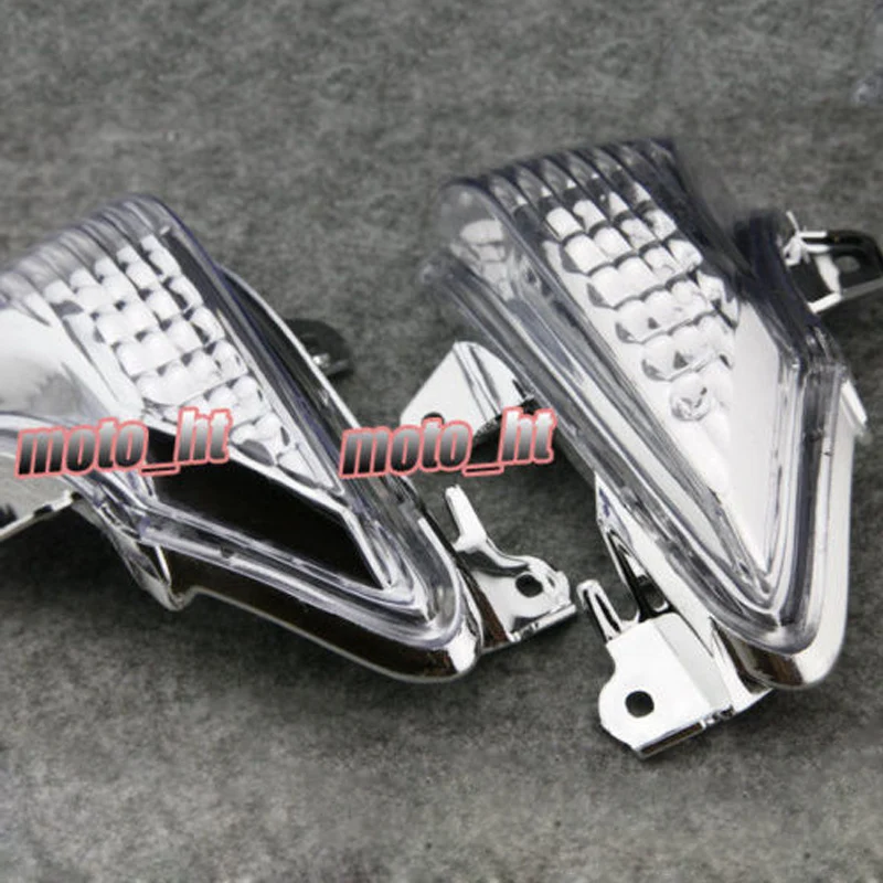 Clear Front Turn Signals Light Indicator Blinkers Lens Cover Housing Shell For Kawasaki EX650 Ninja 650R ER650C ER-6n Pair