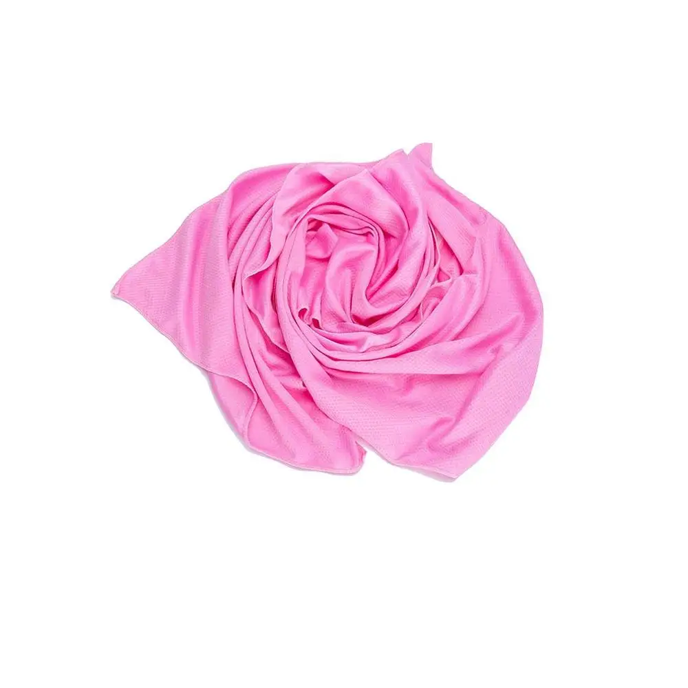 Монохромное холодное чувство полотенце летнее охлаждение артефакт ледяное полотенце охлаждение быстросохнущее ледяное полотенце спортивное полотенце - Цвет: Pink