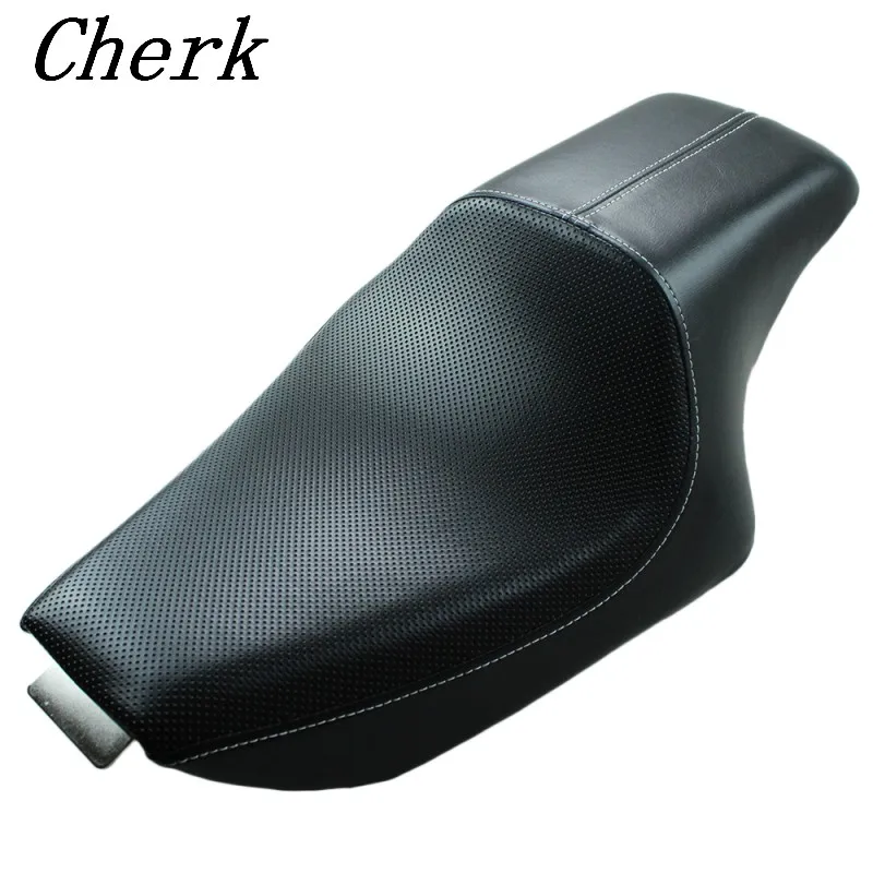 

Motorcycle Breathable Leather Two Up Driver Front Rear Passenger Seat For Harley Sportster XL 883 1200 48 Forty-eight 2004-2016