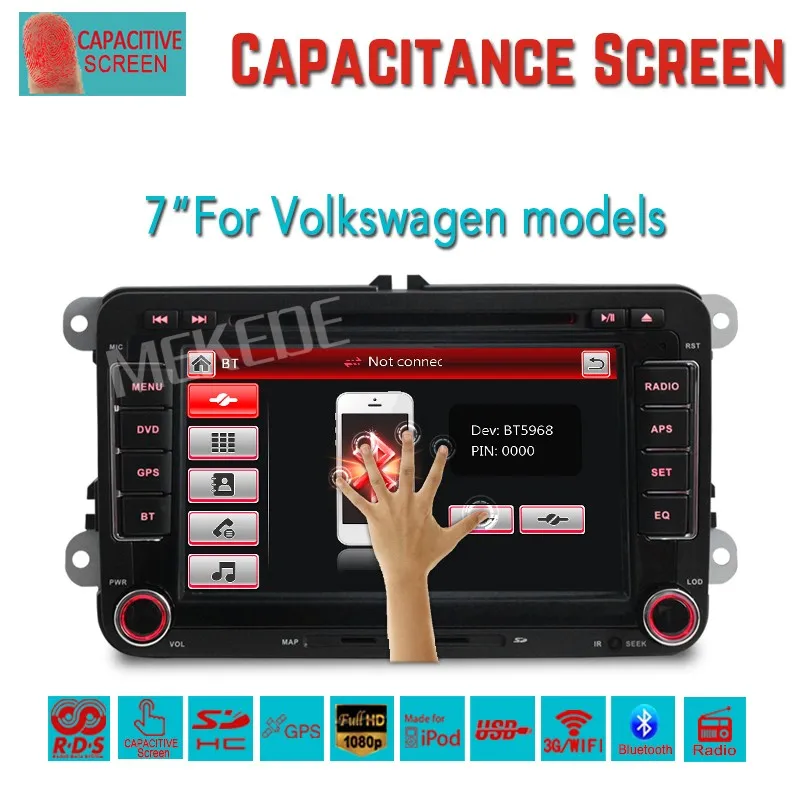 2Din автомобиль dvd gps навигация для VW Volkswagen Bora Jetta Golf 5 6 Tiguan Passat CC Polo Caddy Sharan Amarok со Встроенным Canbus