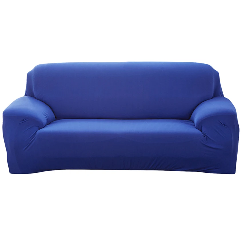 Универсальные эластичные чехлы для диванов для гостиной, секционные чехлы для диванов, угловые чехлы для диванов - Цвет: Royal Blue
