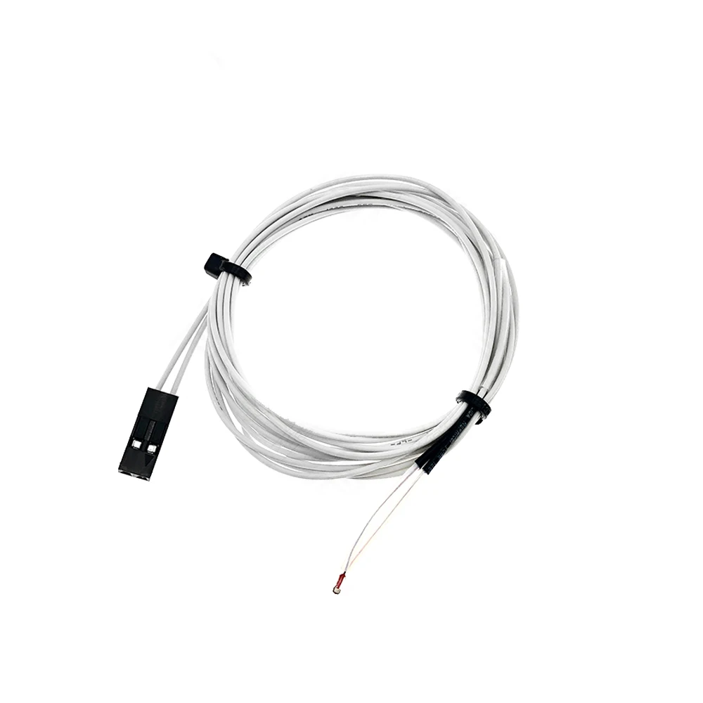 100K Ohm NTC 3950 Thermistor Sensor with Cable - Temperature Sensor with 1M Line for 3D Printer Accessories