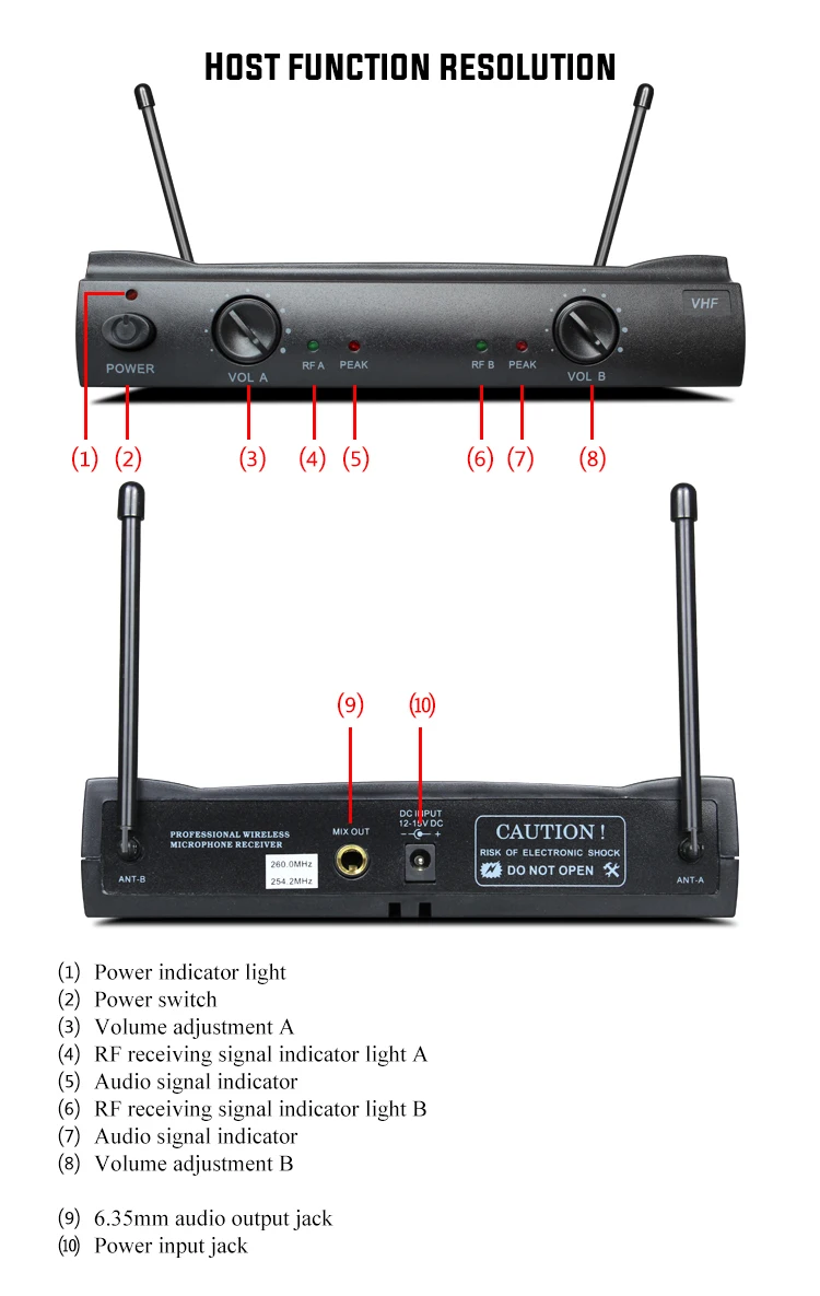 Оптовая продажа VHF беспроводные ПЕТЛИЧНЫЕ ручной микрофон MV 58 чистый звук