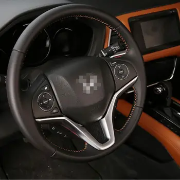 

For 2015 Honda HR-V HRV Vezel Car Steering Wheel Panel Moulding Trim Cover Decoration