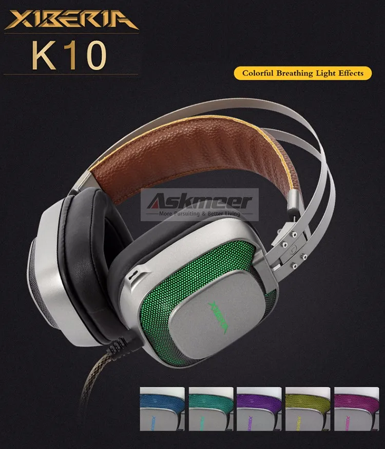 Computer Gaming Headphones with Microphone Mic XIBERIA K10 Best Headband Stereo Game Headphone casque for PC Gamer  (3)