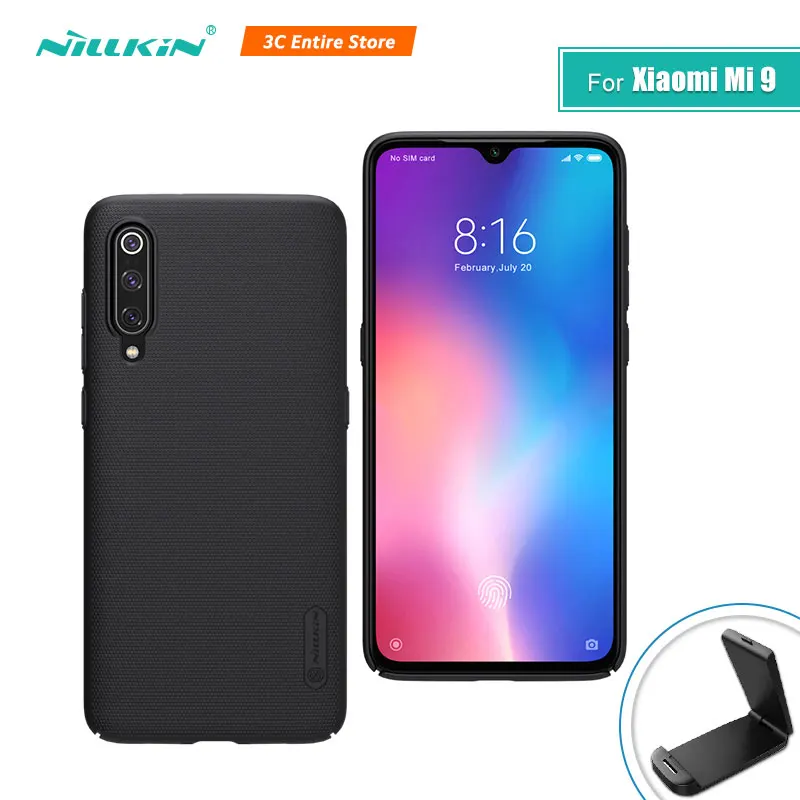 Чехол для xiaomi mi 9 6 39 ''NILLKIN матовый PC жесткий чехол телефона подарок держатель