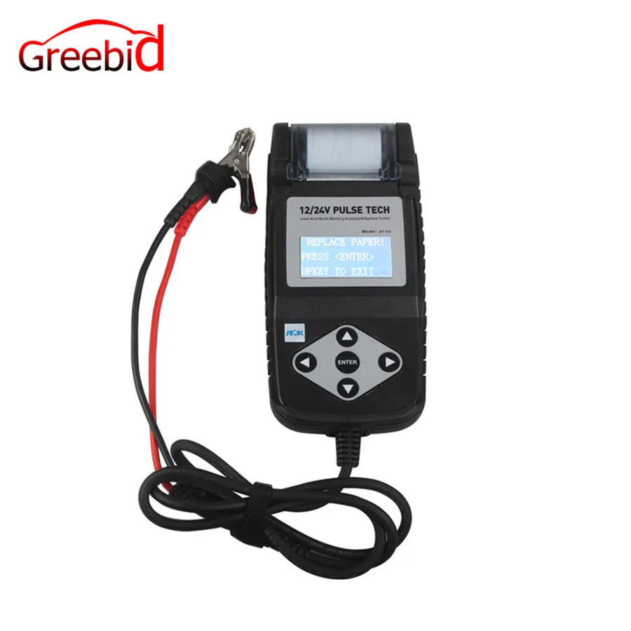 

BT750 Battery Tester 12/24V Automotive Battery Analyzer with Printer Auto Battery Analyzer BT750