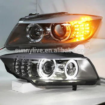 Налобный фонарь CCFL ангельские глазки для BMW E90 2006 2008 года CN|Фара авто в сборе| |