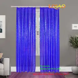 Sequin свадебный фон 2 шт. Королевский синий 2FTx8FT Sequin занавес Sequin фото фон для свадьбы Вечерние/украшения дома