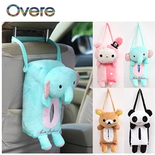 Overe 1 компл. Автомобиль мультфильм коробка ткани висячая бумажная сумка для Fiat Punto Volkswagen VW Polo Passat B7 B8 Golf 5 6 7 Tiguan