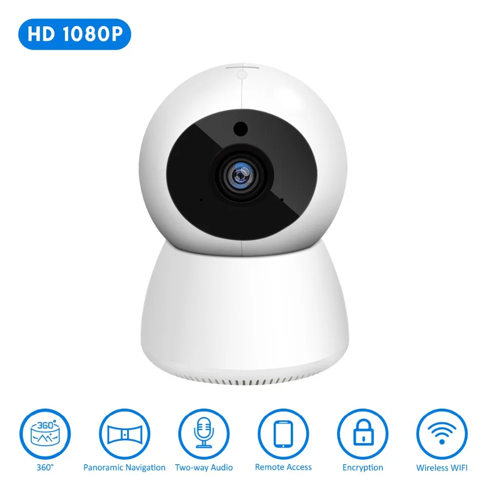 JOOAN Беспроводная ip-камера 1080 P HD smart WiFi Домашняя безопасность ночное видение Видеонаблюдение CCTV камера детский монитор