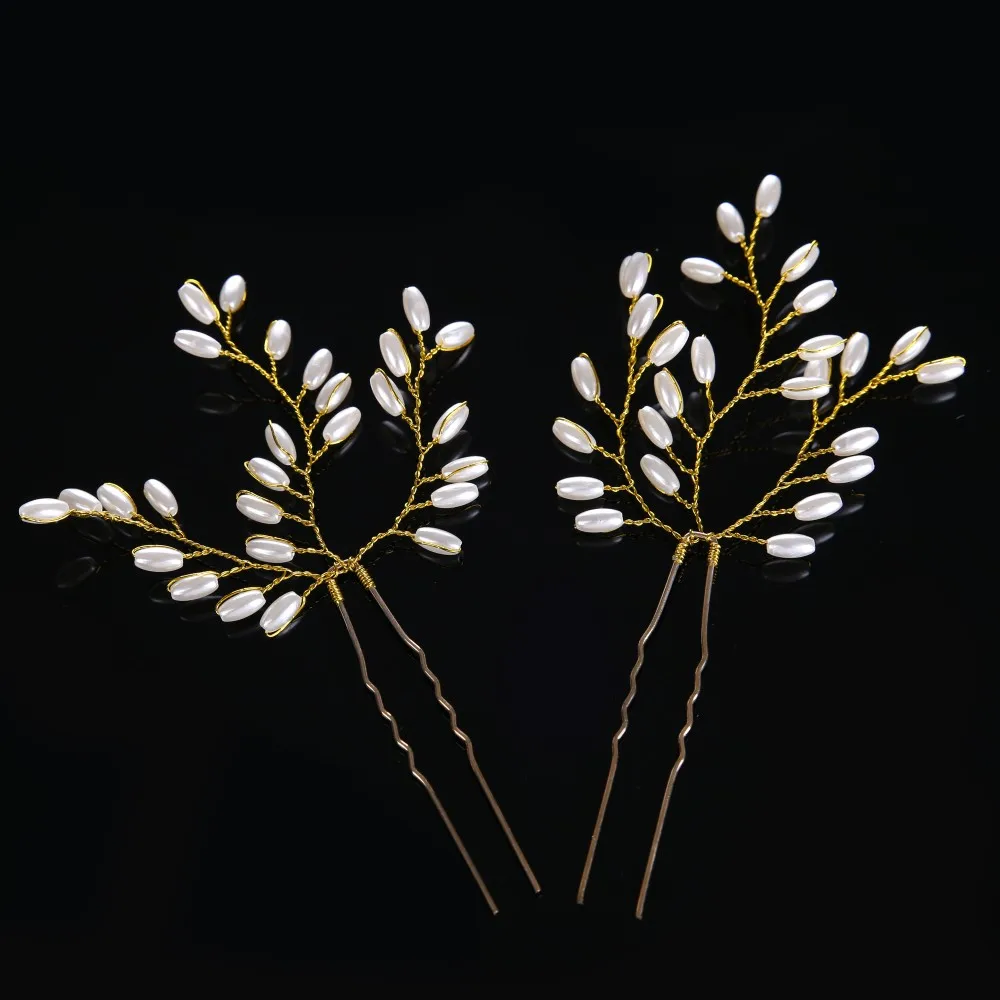 Gold Color Hair Pins  (3)
