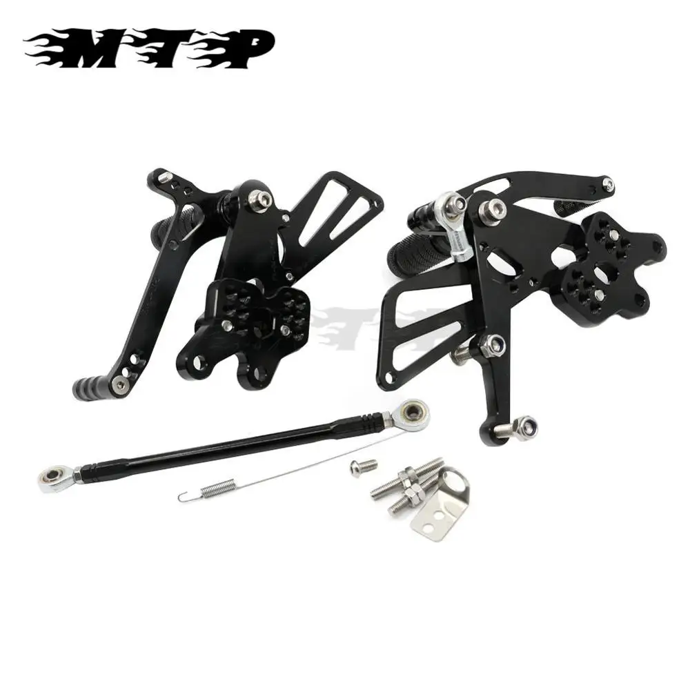 

ZX 10R 04 05 Motorcycle CNC Aluminum Rear Sets Adjustable Footrest Foot Rest Pegs Rearsets For Kawasaki ZX10R ZX-10R 2004 2005
