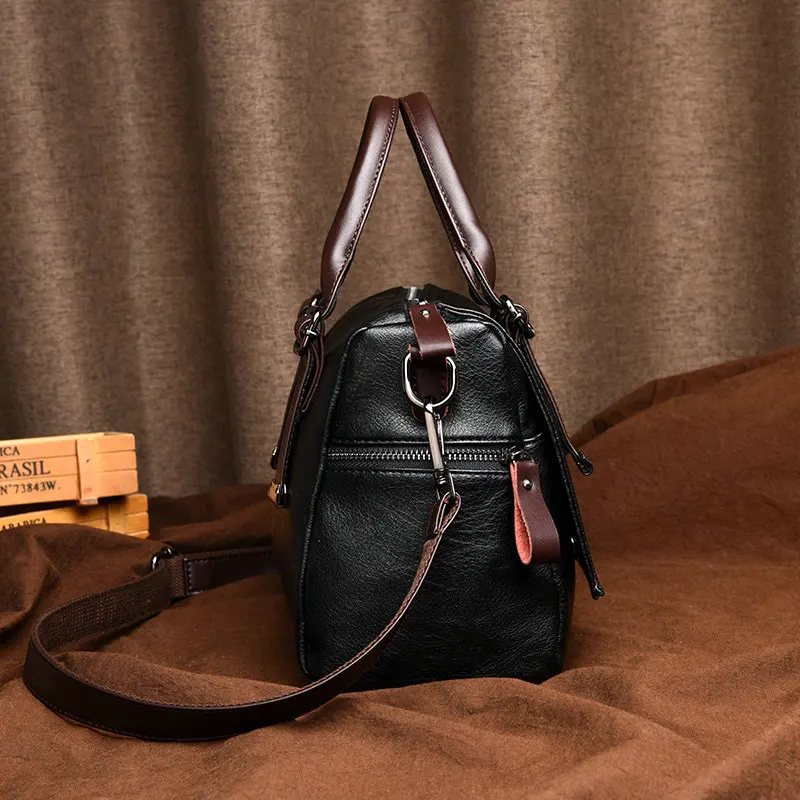 LIRENNIAO, женская сумка из воловьей кожи, винтажные сумки-мессенджеры, сумки через плечо, женские сумки с верхней ручкой, модные сумки