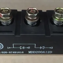 Модуль управления выпрямителем: MDD200A12D MDD200-12 200A 1200 V(обжимной тип/Размер монтажного отверстия 80*34