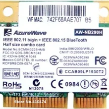 SSEA Bluetooth 3,0 Wifi сетевая карта для Broadcom BCM943225 Bcm943225hmb беспроводной 802.11b/g/n Половина мини PCI-E AW-NB290H