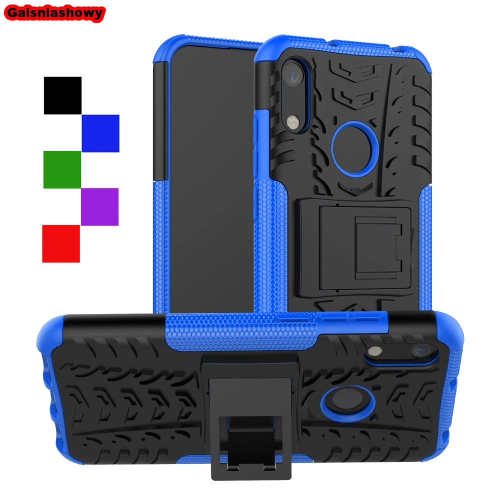 

Shockproof Armor Case For Huawei Honor 8A Hard PC Silicone Anti-knock Case For Huawei Y6 2019 Phone Case Cover Shell Coque