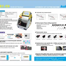 Kukai инструменты в слесарной машине SEC-E9 компьютер числового управления машина для резки ключей/портативный машина для резки ключей автомобиля