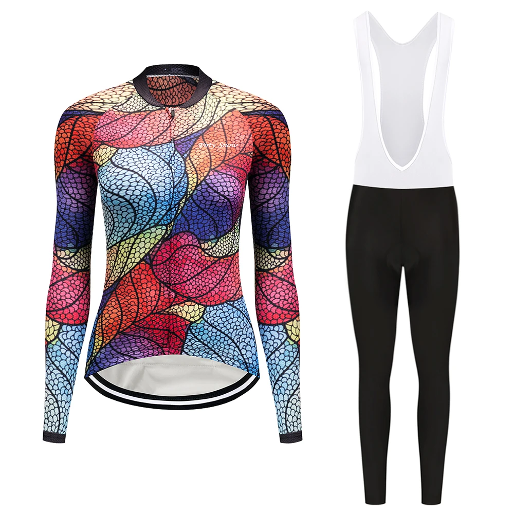 

Firty snow Summer Maillot Cycling Set Women Cycling Jersey 2018 Long Sleeve Mountain Bicycle Uniform Bike Cycling Clothing