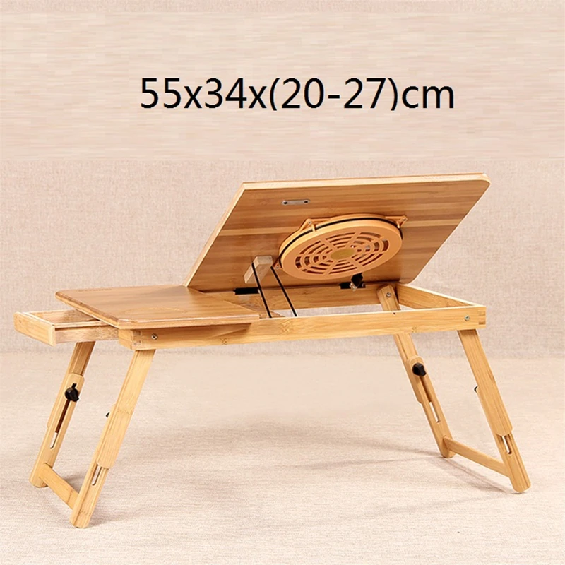 Офисный блокнот Escritorio Mesa, поддержка Ordinateur, портативный планшетный бамбуковый прикроватный стол для ноутбука, компьютерный стол, стол для учебы - Цвет: Number 10