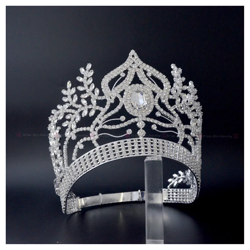 Thinestone короны Tiaras Lager регулируемые Miss Pageant Свадебные королевские принцессы для выпускного вечера шоу аксессуары Hairwear Mo040