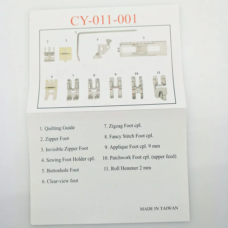 Cy-011-001 футов комплект для домашняя швейная машина pfaff нажимная лапка pfaff ноги 5BB5090