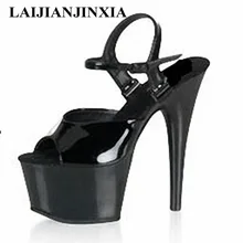 LAIJIANJINXIA 17 см на очень высоком каблуке, с уникальным двумя носками, специальные популярные сандалии, танцевальная обувь G-057
