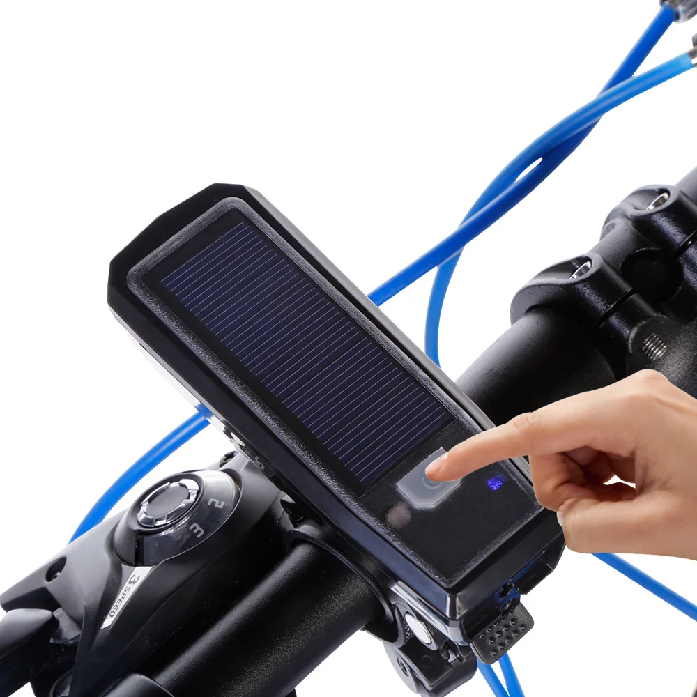 Cheap Rechargeable USB Bicycle Light Bike Front Rear Light Tail Lamp 140dB Horn Solar Energy Headlight For Cycling 4 Cheap Rechargeable USB Bicycle Light Bike Front Rear Light Tail Lamp 140dB Horn Solar Energy Headlight For Cycling 4