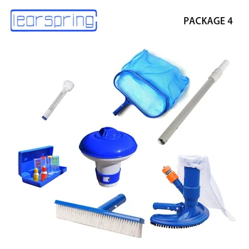 

1 lots package Vacuum Cleaner with Brush Swimming Pool cleaning and suction tool Pool Accessories skimmer Automatic Dispenser