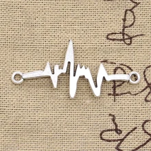 8 шт. Подвески ЭКГ диагностического разъёма 40x20 мм Античная Подвеска fit Винтаж тибетская Серебряная бронзовая DIY ювелирные изделия ручной работы