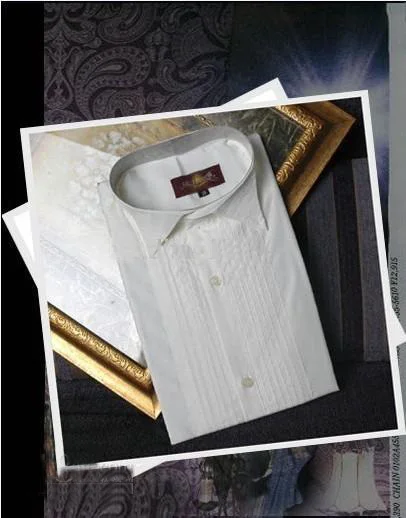 New Style Cotton White Men Wedding/Prom/Dinner Groom Shirts Wear Bridegroom Man Shirt ( 37--46 ) D52 | Мужская одежда